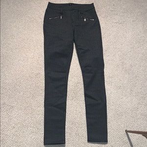 Aqua checked pattern pants